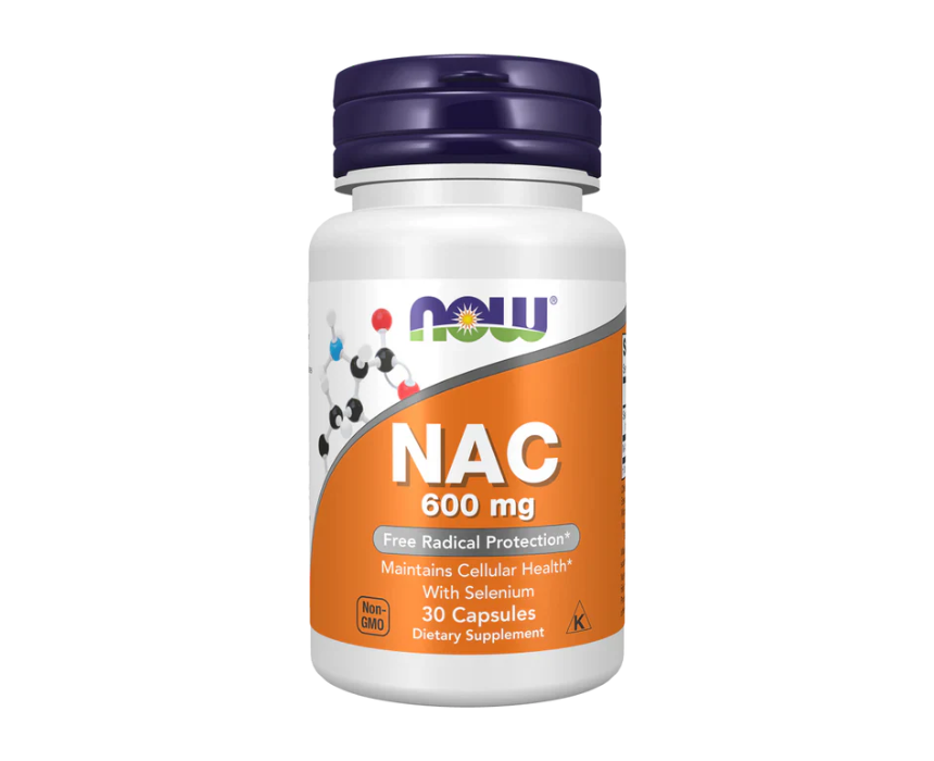 Untitled design (7) NOW NAC 600mg 30 Veg Capsules - Image 1