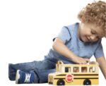 Wooden School Bus Toy - Image 
