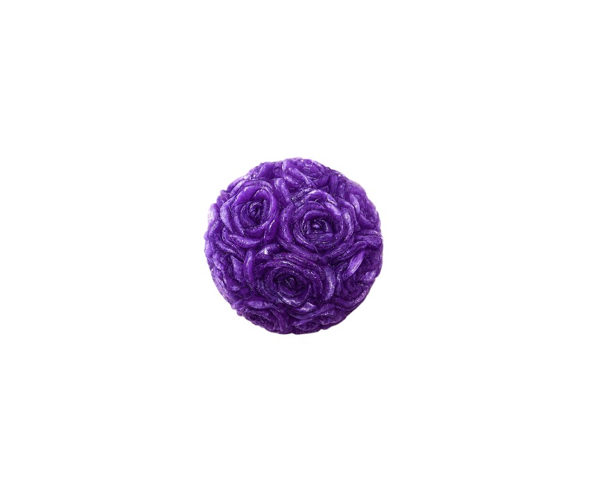 image (34) Handmade Floral Sphere Glycerin Soap - Image 1