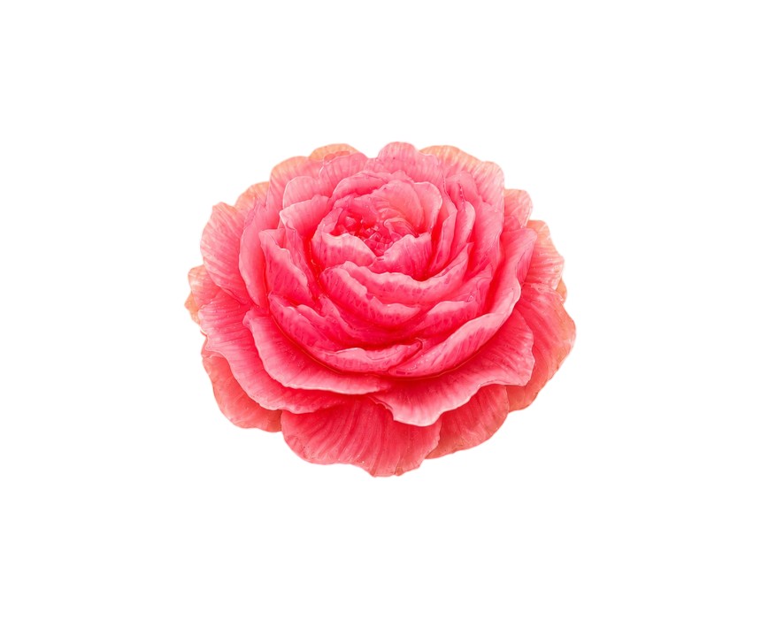 image (35) Handmade Large Peony Glycerin Soap - Image 1