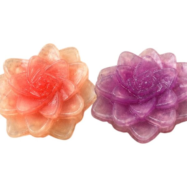 Handmade Crystal Bloom Flower Glycerin Soap