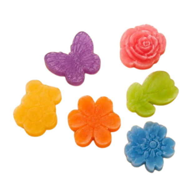 Handmade Flowers and Butterfly Glycerin Soap
