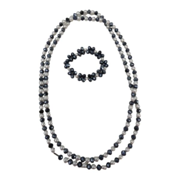 Handmade Pearl & Crystal Jewelry Set