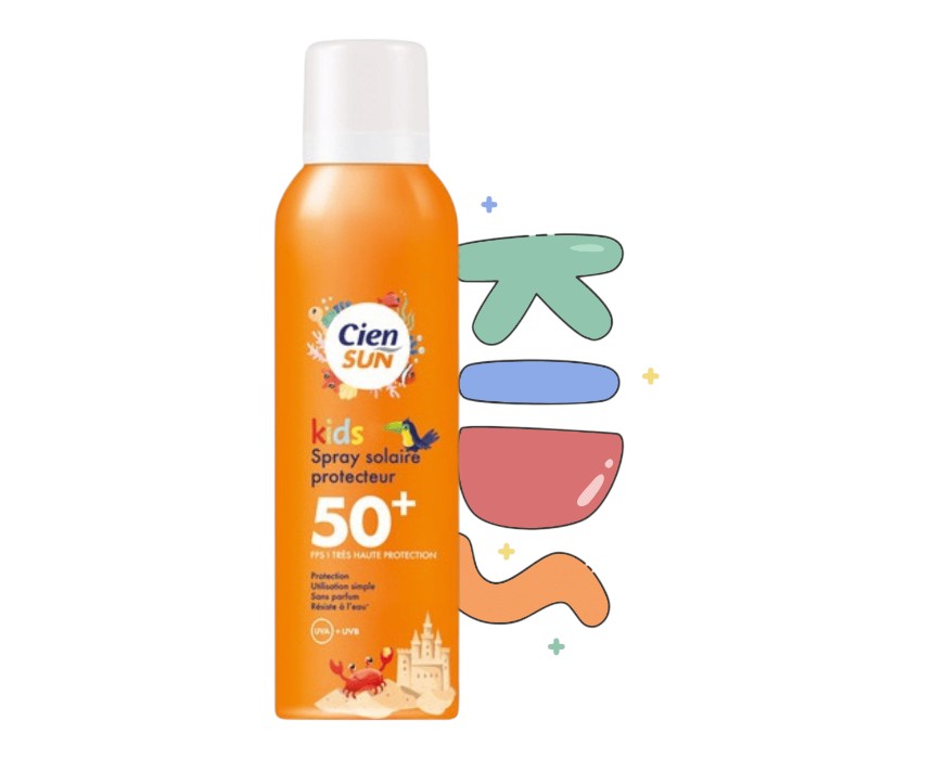 image (94) Cien SUN Kids Sun Spray SPF 50 - Image 1