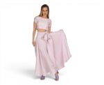 Tammy Silk Crop Top Lilac - Image 