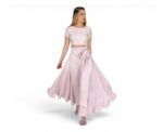 Tammy Silk Crop Top Lilac - Image 