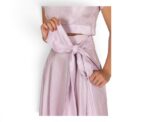 Tammy Silk Wrap Skirt Lilac - Image 