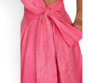 Tammy Silk Wrap Skirt Fuchsia - Image 