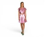 Metallic Mini Skirt Rose Quartz - Image 