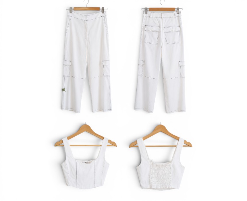 image00819 Utility Two Piece Set White - Image 1