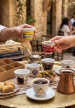 Handpainted Lebanese Coffee Cup Set - Image 