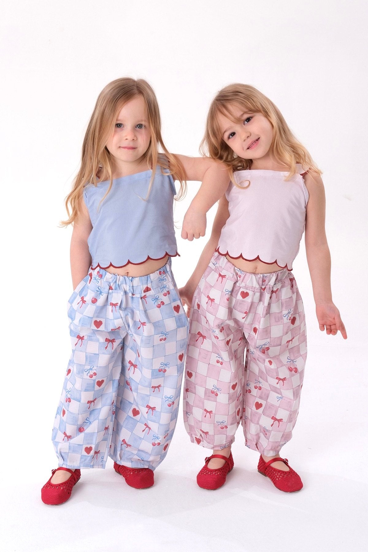 photo_2026-04-23_14-03-45 Balloon Pants & Top Set - Blue/Green/Pink - 2-8Y