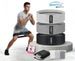 Fabric Mini Loop Resistance Bands in Grey - Image 
