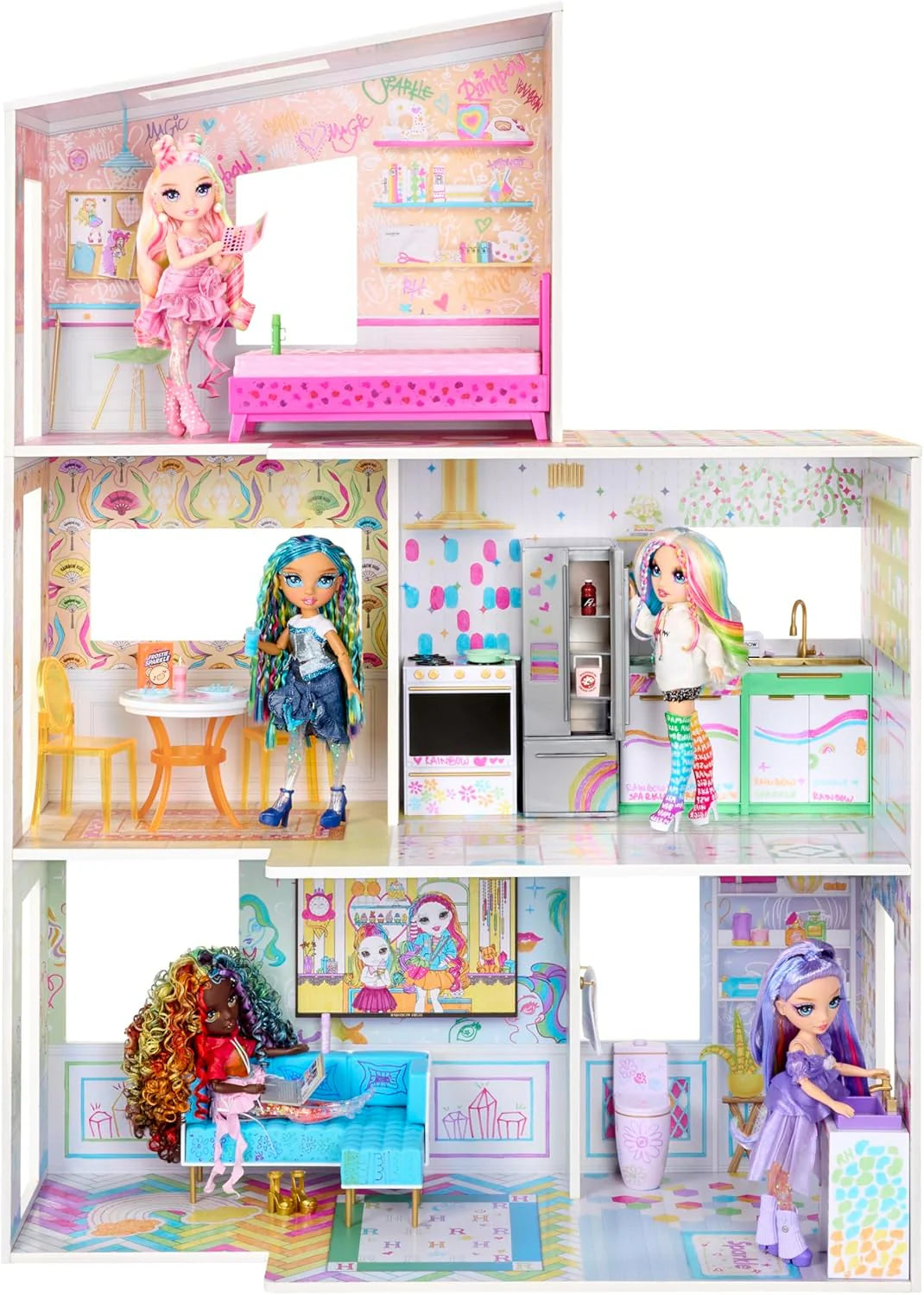 035051543077_532a38d8-5fb3-4877-82f7-36942b78e02e Rainbow High Color & Play House