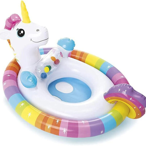 Animal Swim Ring 77x58cm with Seat & Backrest, Assorted
