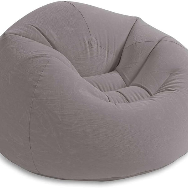 Beanless Bag Inflatable Chair 107x104x69cm, Grey