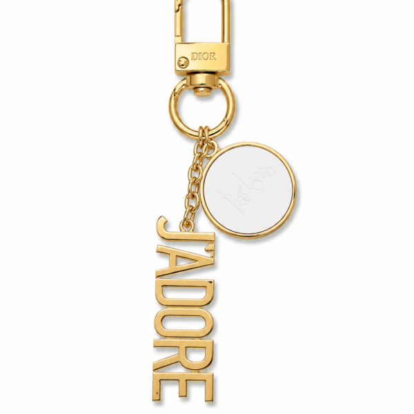 CHRISTIAN DIOR JADORE KEYCHAIN GOLD WHITE LIMITED EDITION