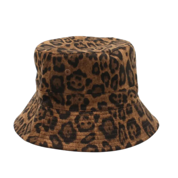 Brown Leopard Bucket Hat