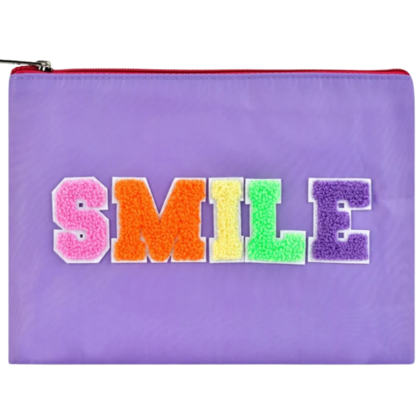 Girls Purple Zipper Pouch