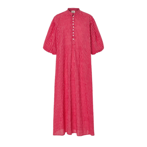 Boho Chic And Effortless Coral Dress