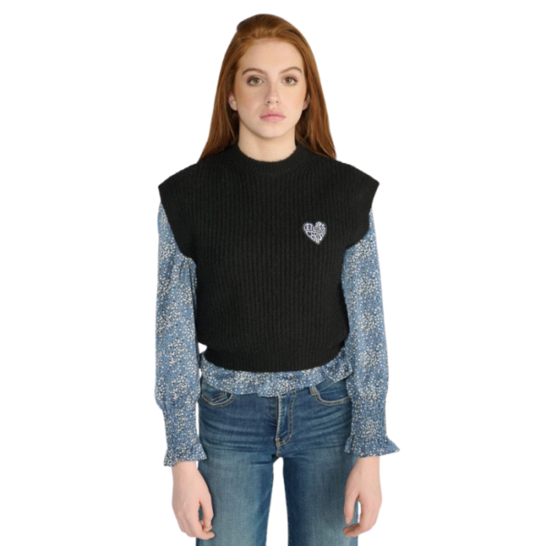 Black Sleeveless Jumper