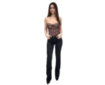Padded Lace Corset in Black - Image 