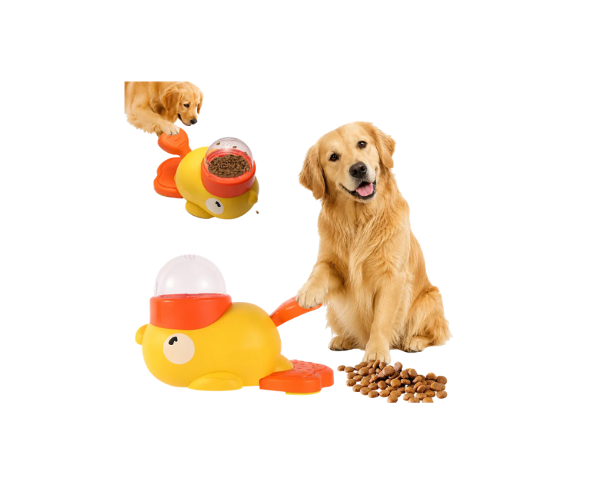 1 Duck Treat Dispenser Dog Toy - Image 1