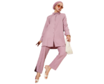 Powder Pink Linen Two Piece Set - Image 