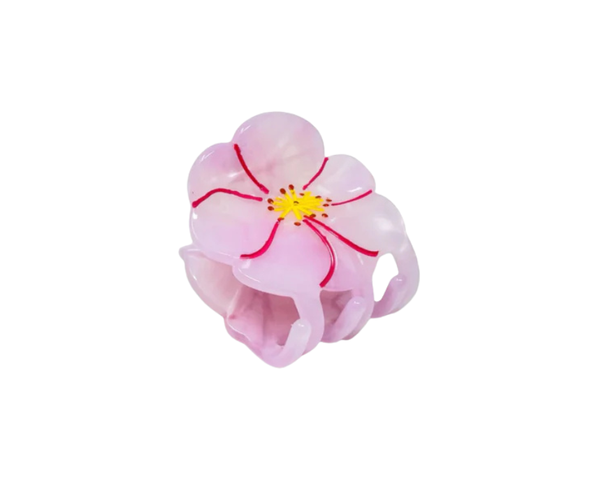 1 Mini Cherry Blossom Hair Claw Clip - Image 1