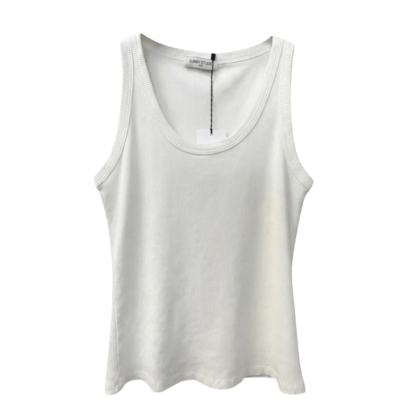 The Everyday Ribbed Tank White