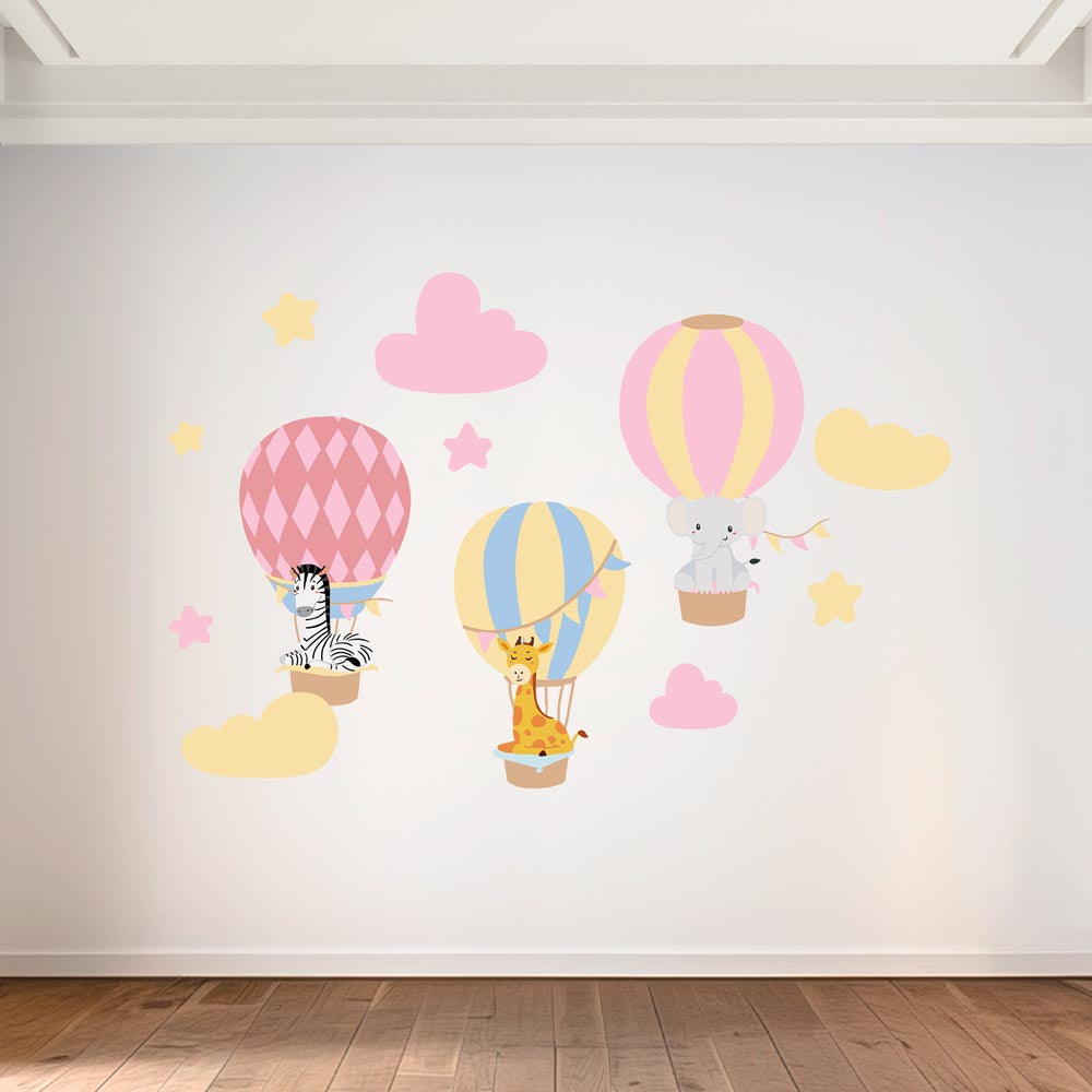 1-_Main_Image_1f98c7dc-f7c1-45f7-8ead-327eda879963 Animal Safari Balloons in the Sky - Murals by Numbers Kit
