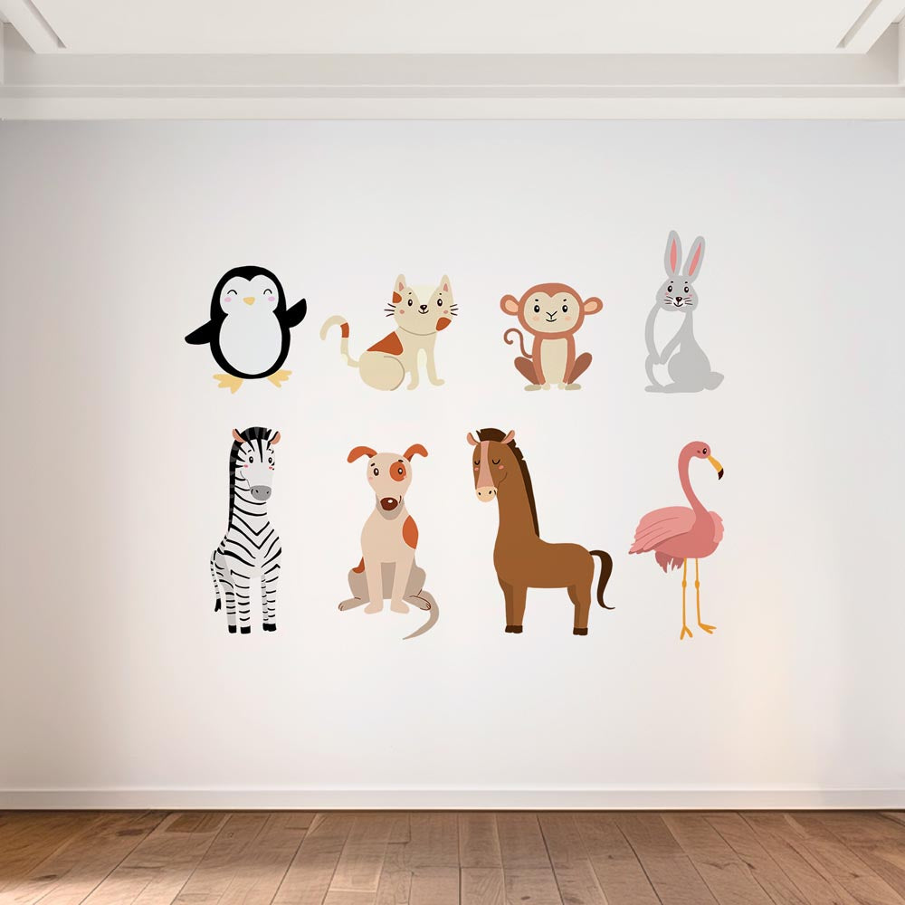 1-_Main_Image_44605f9f-3550-4ce3-96a4-ee6d62008a2c Cute Animal Companions Set - Murals by Numbers Kit
