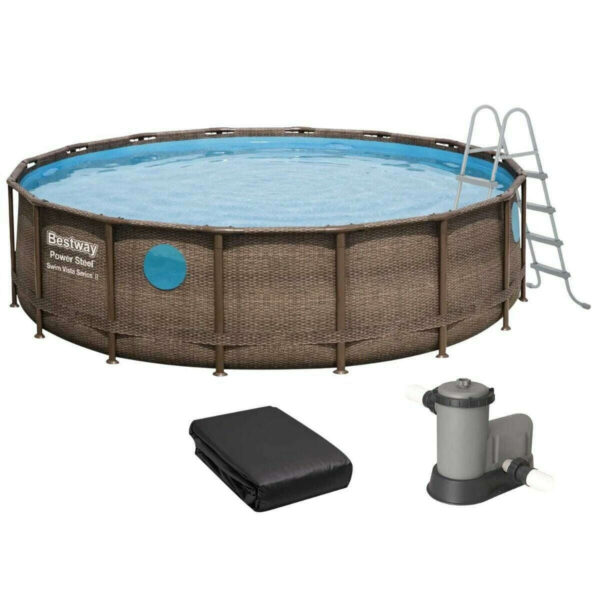 Power Steel Frame Pool Swim Vista Series 488 x 122 cm