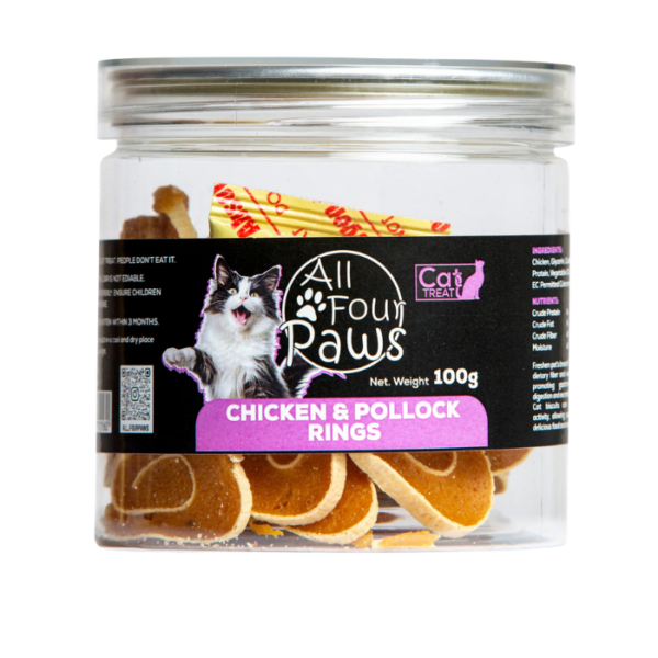 All four Paws Chicken And Pollock Rings