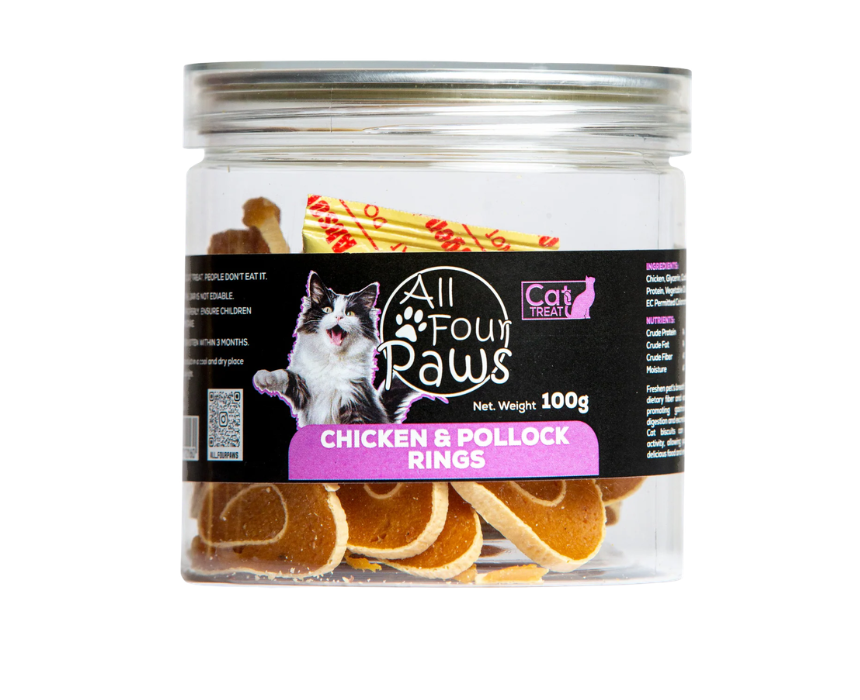 10 All four Paws Chicken And Pollock Rings - Image 1