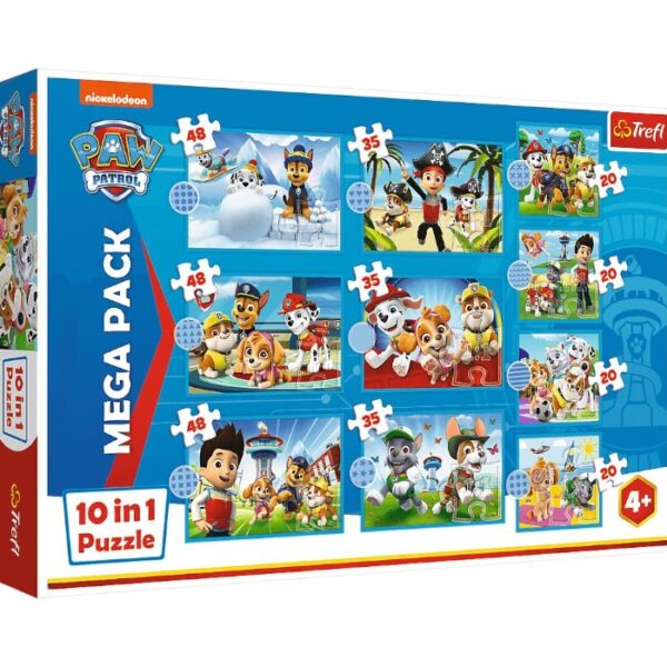 Puzzle 10 in 1 Paw Team