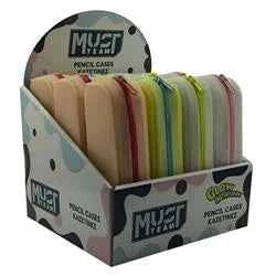 Silicone Barrel Pencil Case Must Team Focus Glow in the Dark 4 Colours