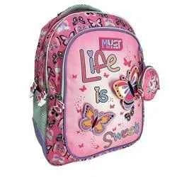 Primary School Backpack Must Team Life Is Sweet 3 Compartments