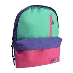 Backpack Must Team Inspiration Purple, Blue, Pink 1 Main Compartment