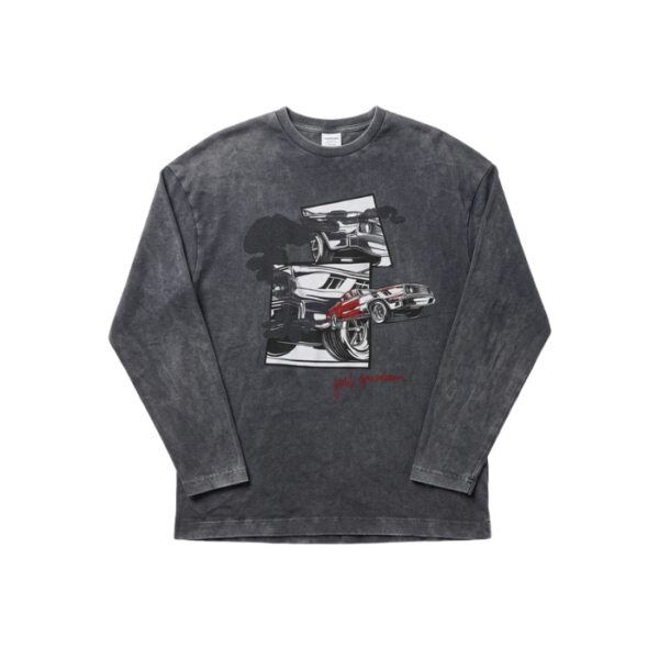 Zara Boys Dark Grey Printed Blouse