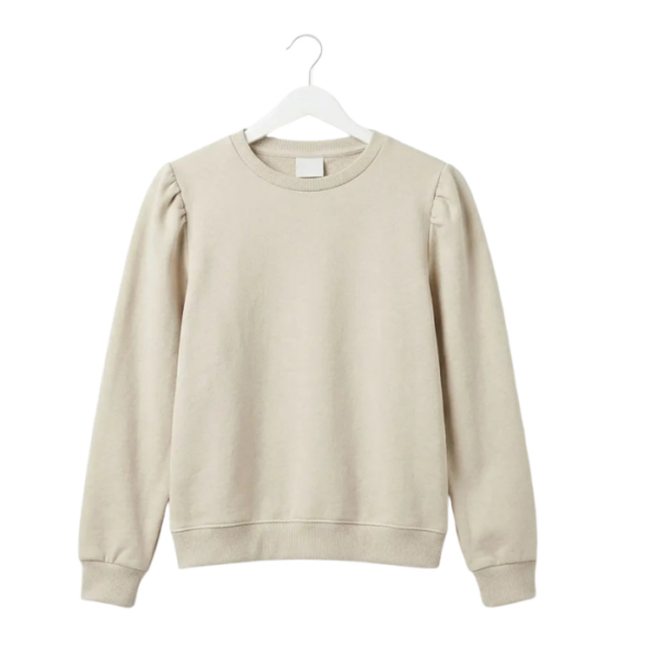 Zara Girls Greige Puff Long Sleeve Blouse