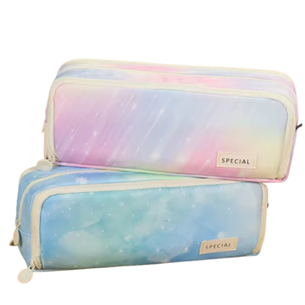 Pink And Blue Rainbow Pencil Case