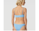 Womens Waffle Bikini Set Blue - Image 