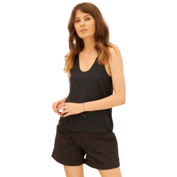 Bohemian Black Tank Top
