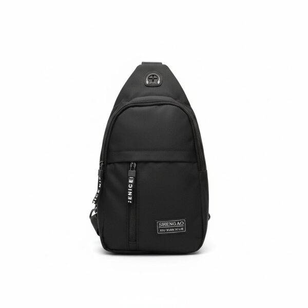 Sling Bag Black With Earphone Pocket#Mlk0315-10