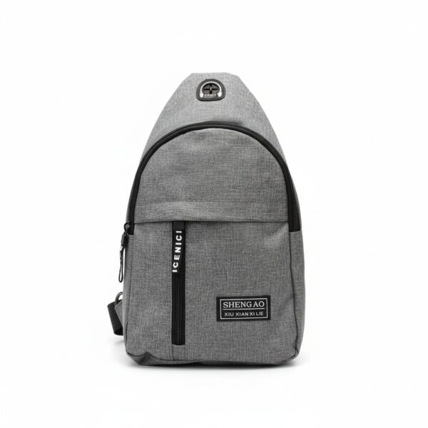 Sling Bag Grey With Earphone Pocket#Mlk0315-10Gy