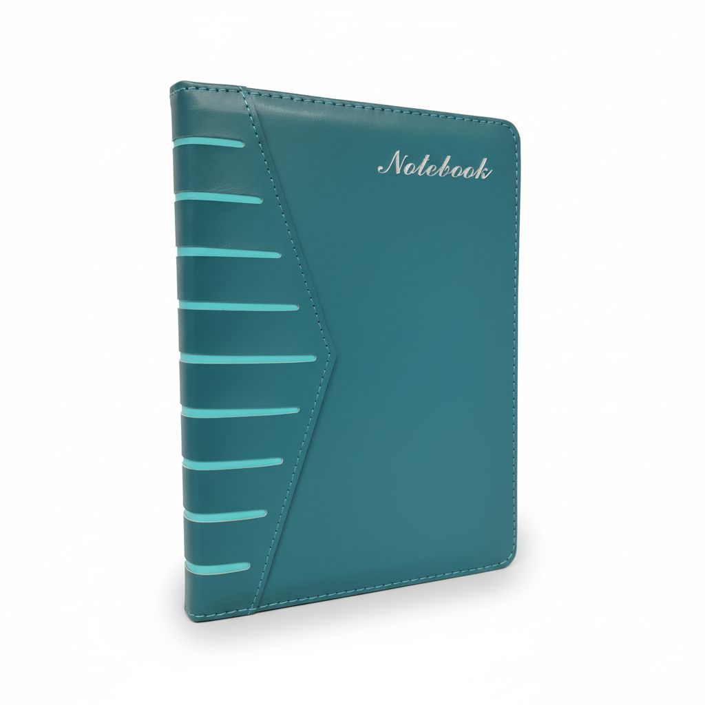1111100425415 Leather Notebook A5 Lined Light Green 120Sheets-80Gr#Cpnb07-02/Gr