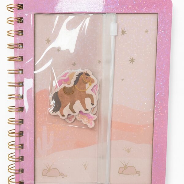 Spiral Notebook & Magnets Hard Cover With Metal 148X210Mm Ruled Pages 80G 80Sheets#Mf995321