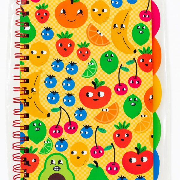Spiral Notebook Paper Hard Cover 148X210Mm 80G 80Sheets & 5 Dividers Ruled Pages#Id15598