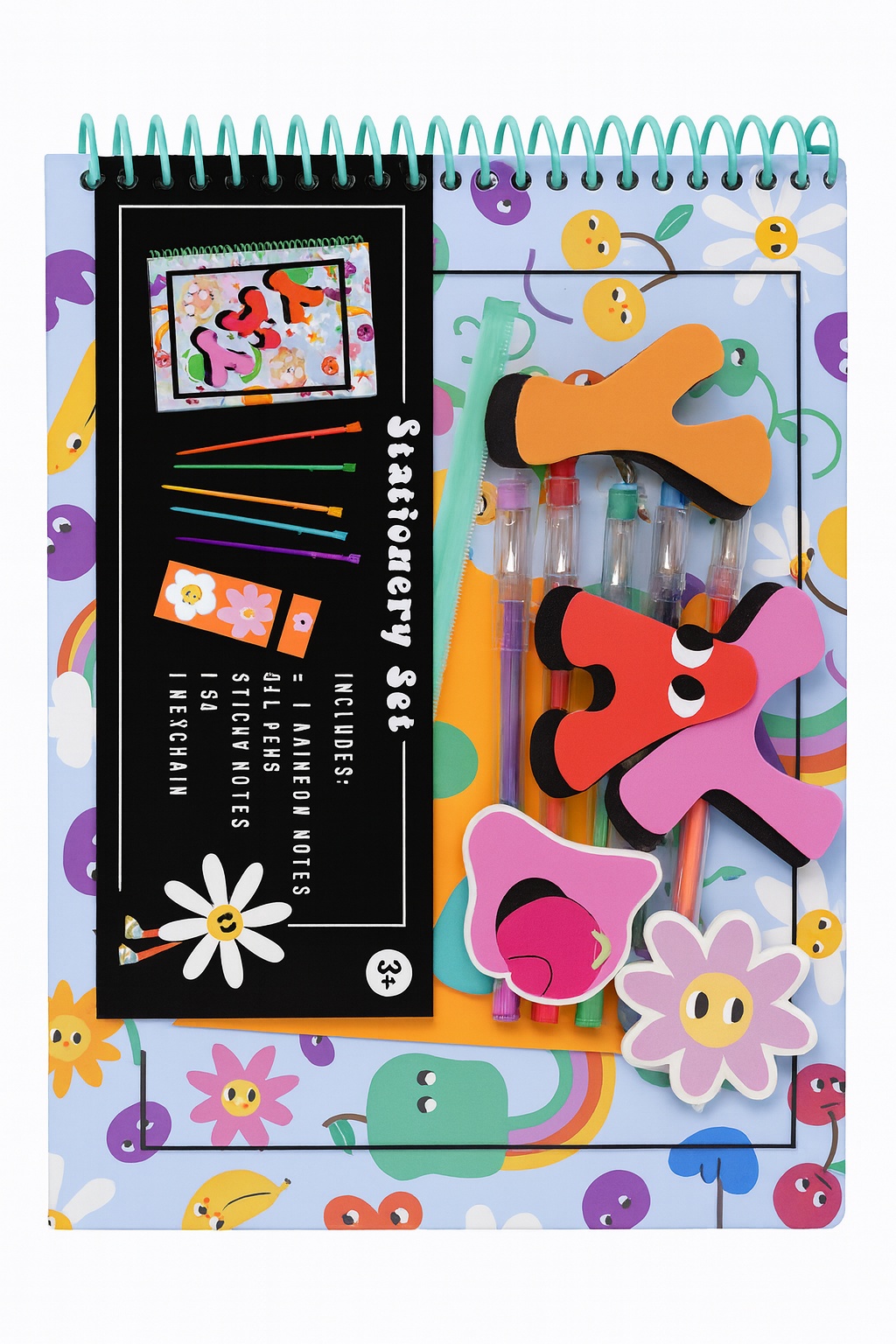 1111100471726 Stationery Set Spiral Notebook Hard Cover 176X250Mm 80G 80Sheets#Id15599